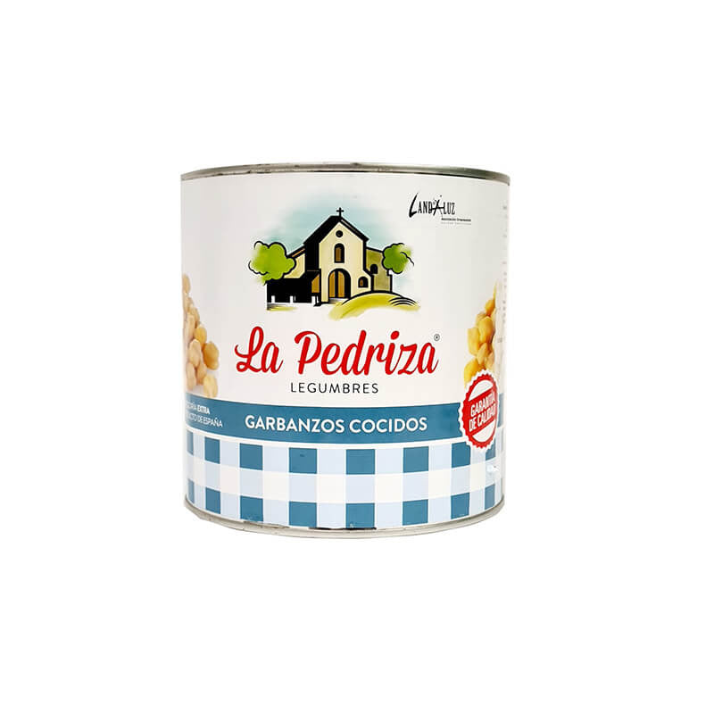 Precooked Garbanzos, Large Chick Peas, 2.5Kg Catering Size Tin