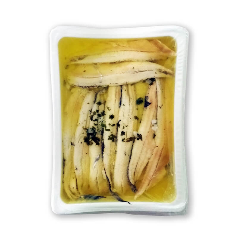 Boquerones, White Anchovies in Olive Oil, Garlic and Parsley