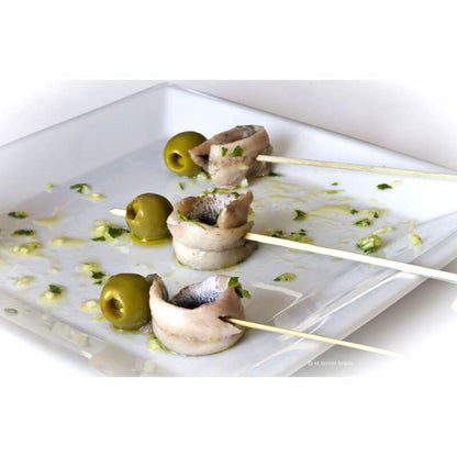 Cantabric Boquerones, White Anchovies in Olive Oil, Garlic and Parsley, 850g large tub