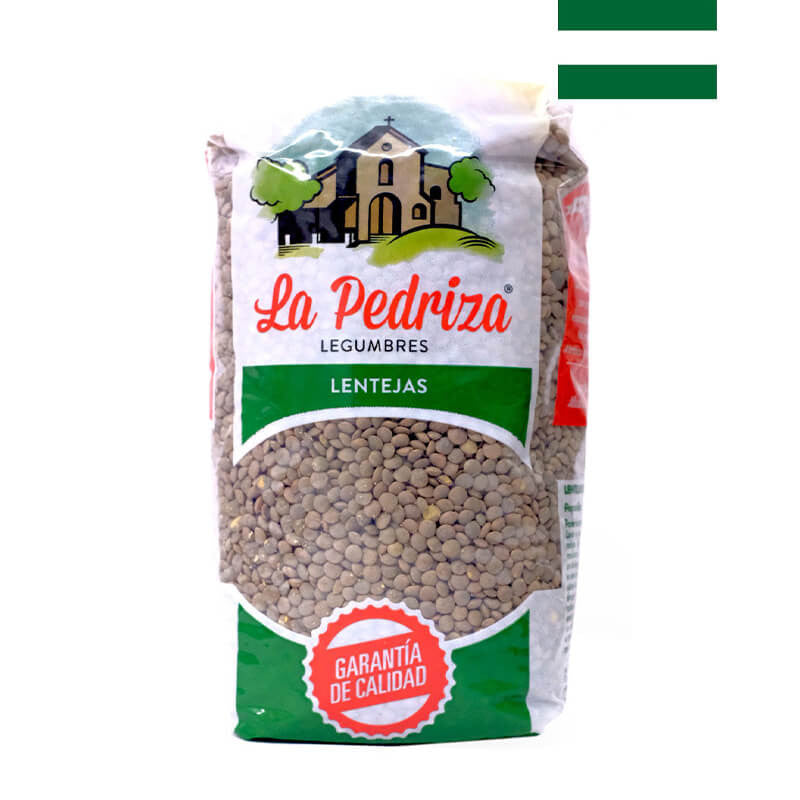 Spanish lentils, Pardina variety, 1kg plastic bag