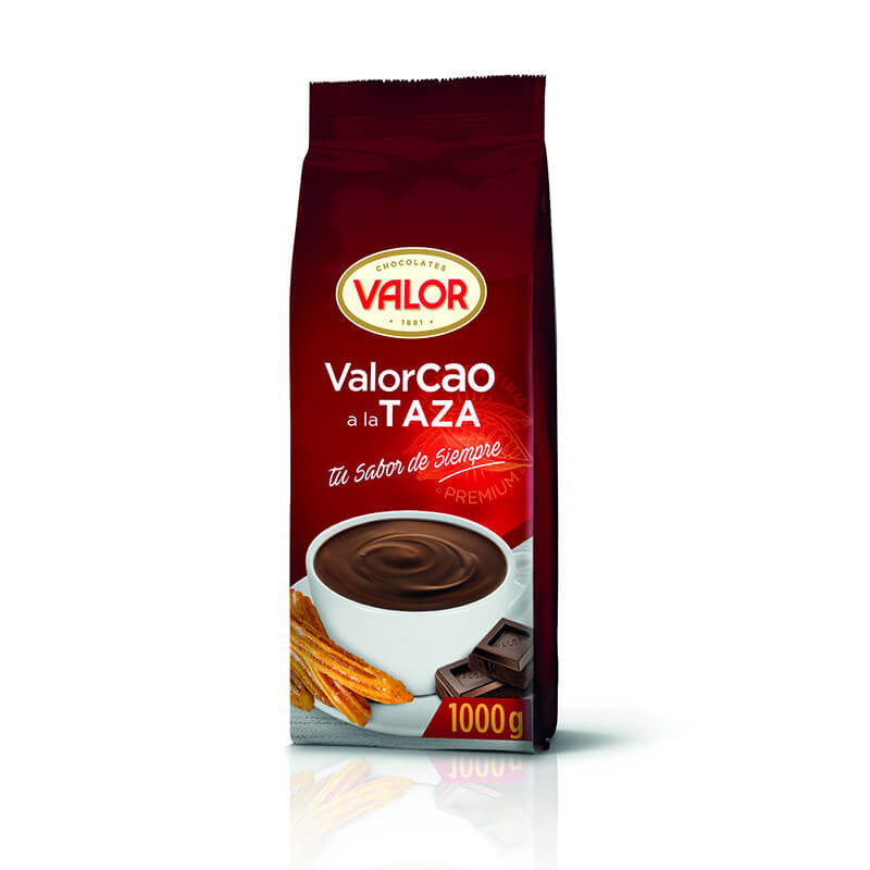 Buy Valor Cao Powder, thick dark drinking chocolate (1kg) - Iberica ...