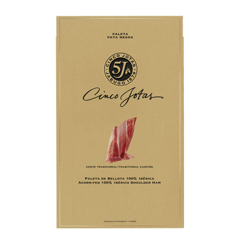 Sliced Cinco Jotas Acorn-fed 100% Iberico Shoulder Ham, 70g