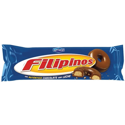 Filipinos Milk Chocolate Biscuits, 128 gr