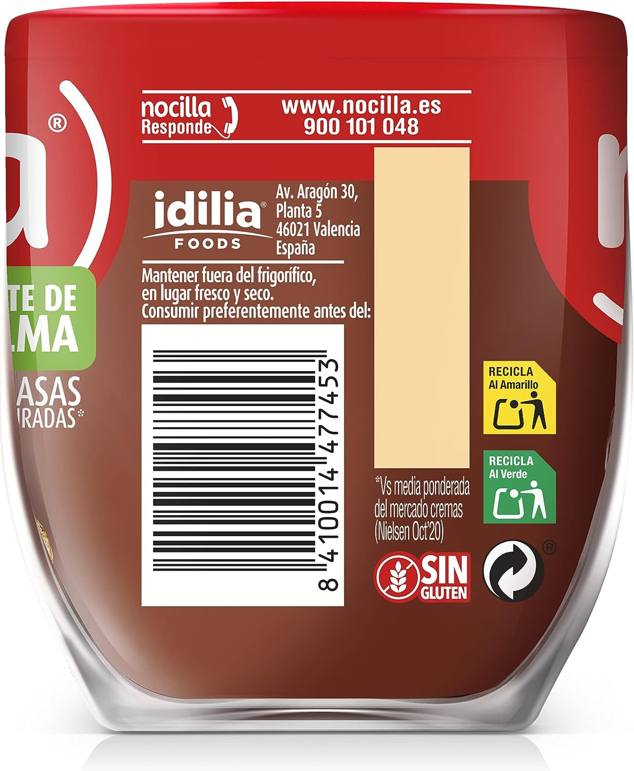 Nocilla, hazelnut and chocolate spread, 180g