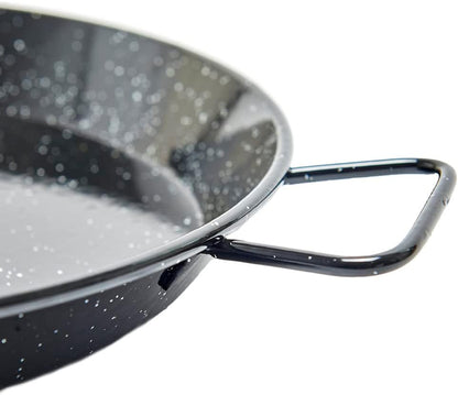 Enamelled Steel Paella Pan, 30cm