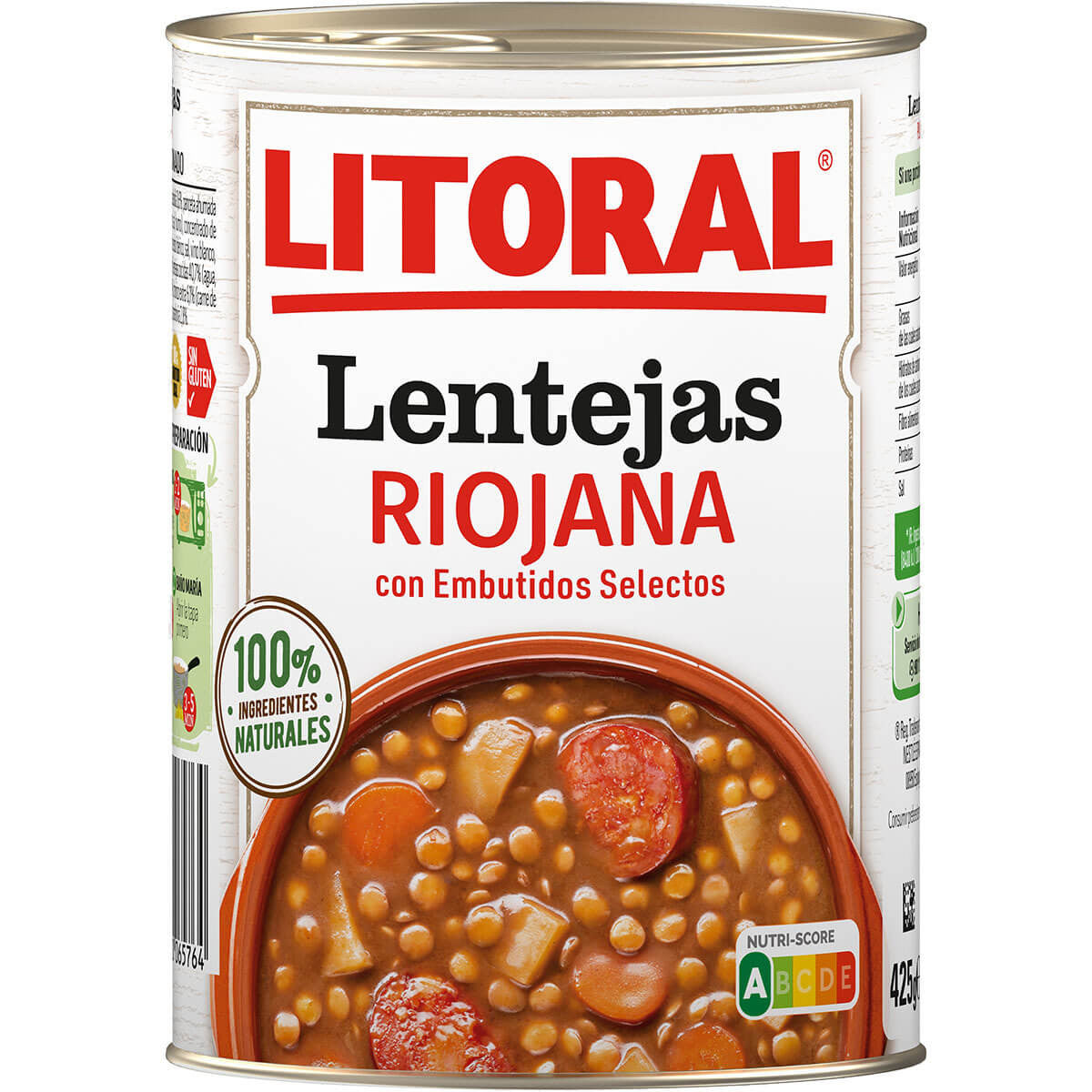 Lentils, lenteja Riojana LITORAL, 425g