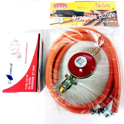 Gas regulator & 2m Hose set - For Gas Burner