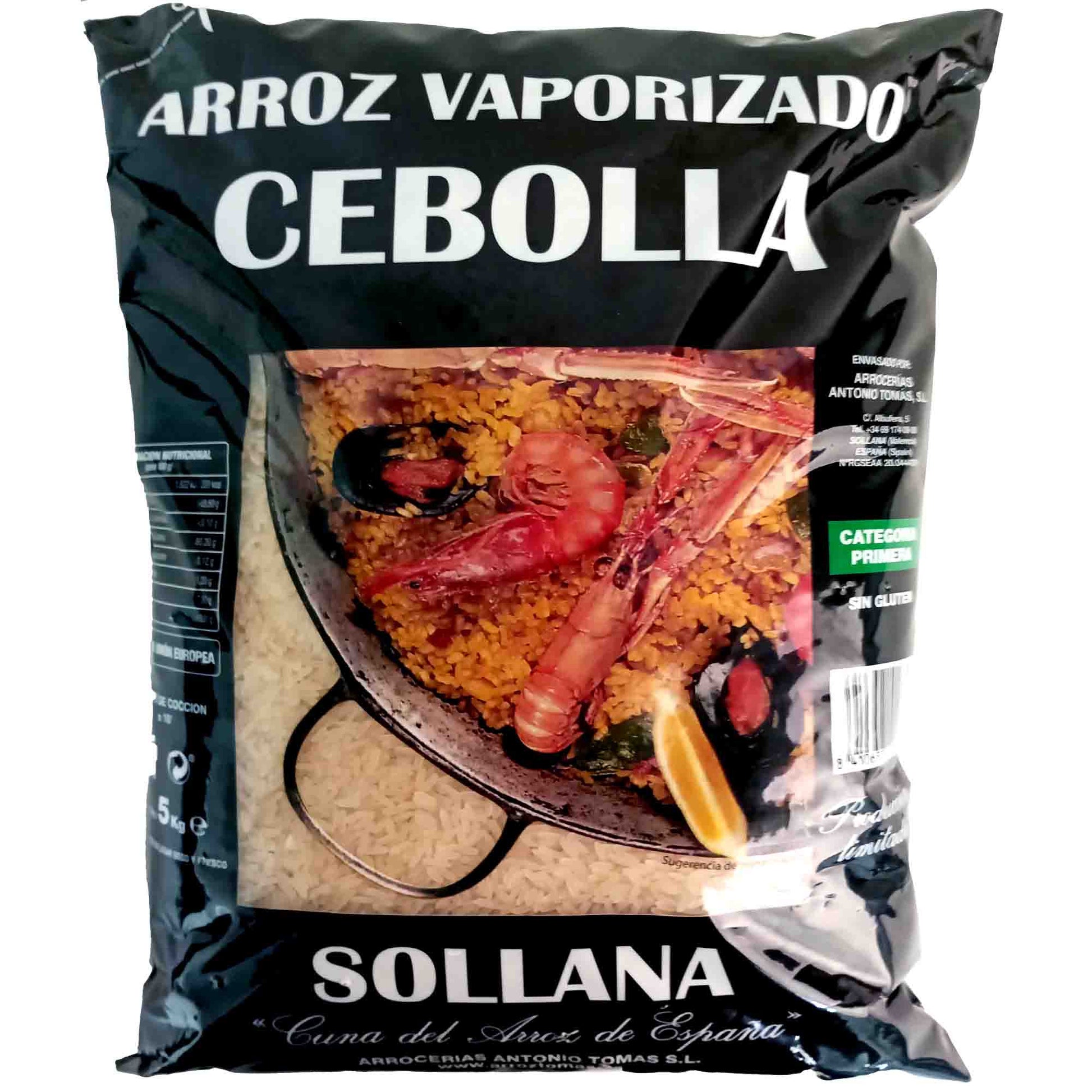 Vaporised White Round Paella Rice, 5kg, plastic bag