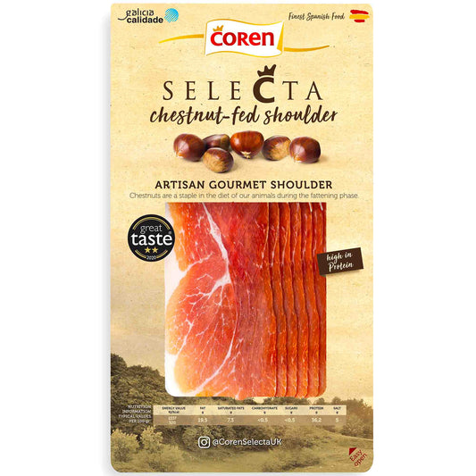 Sliced Chestnut-fed Ham Shoulder Gran Reserva, 80g