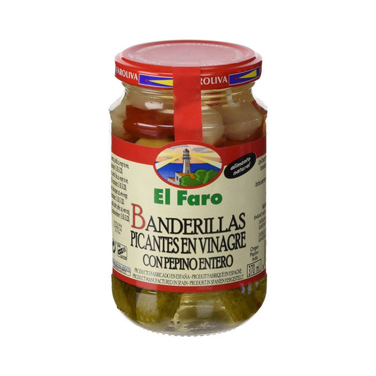Pickled Guindilla, Green Basque Chili peppers, 340g
